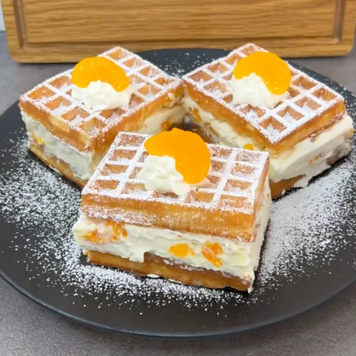 kuchen ohne backen, no bake Waffelkuchen Rezept