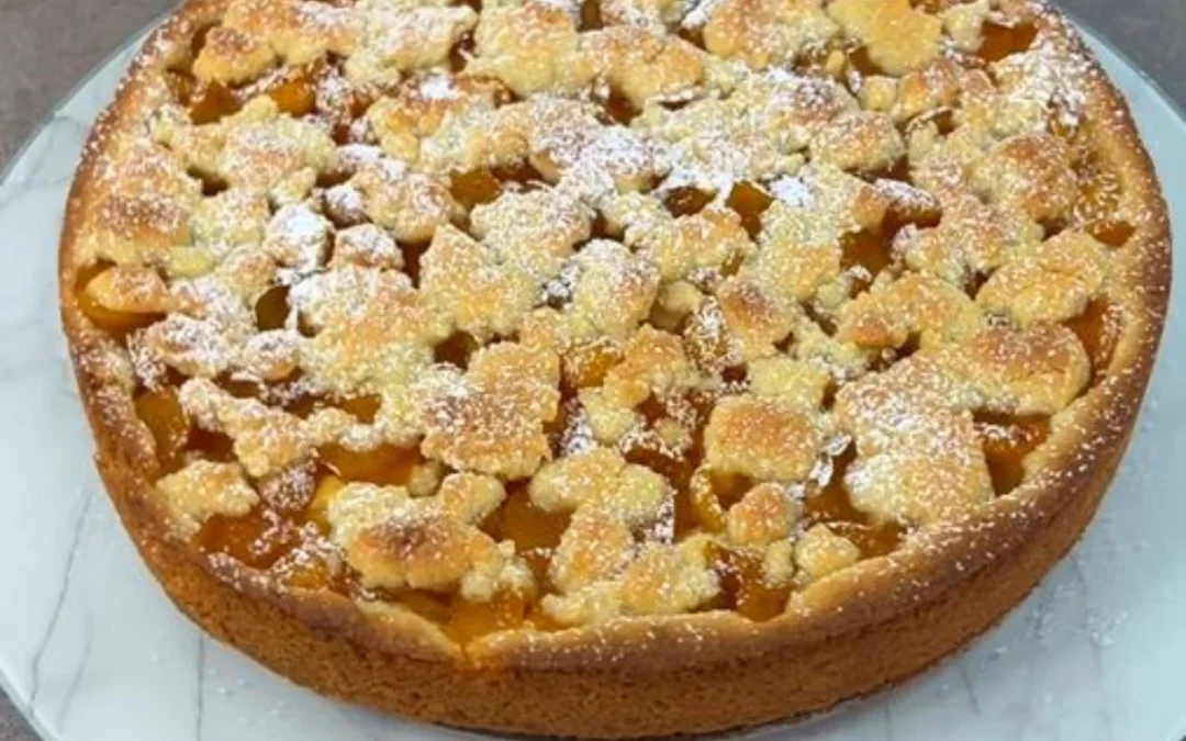 Mirabellenkuchen mit Pudding