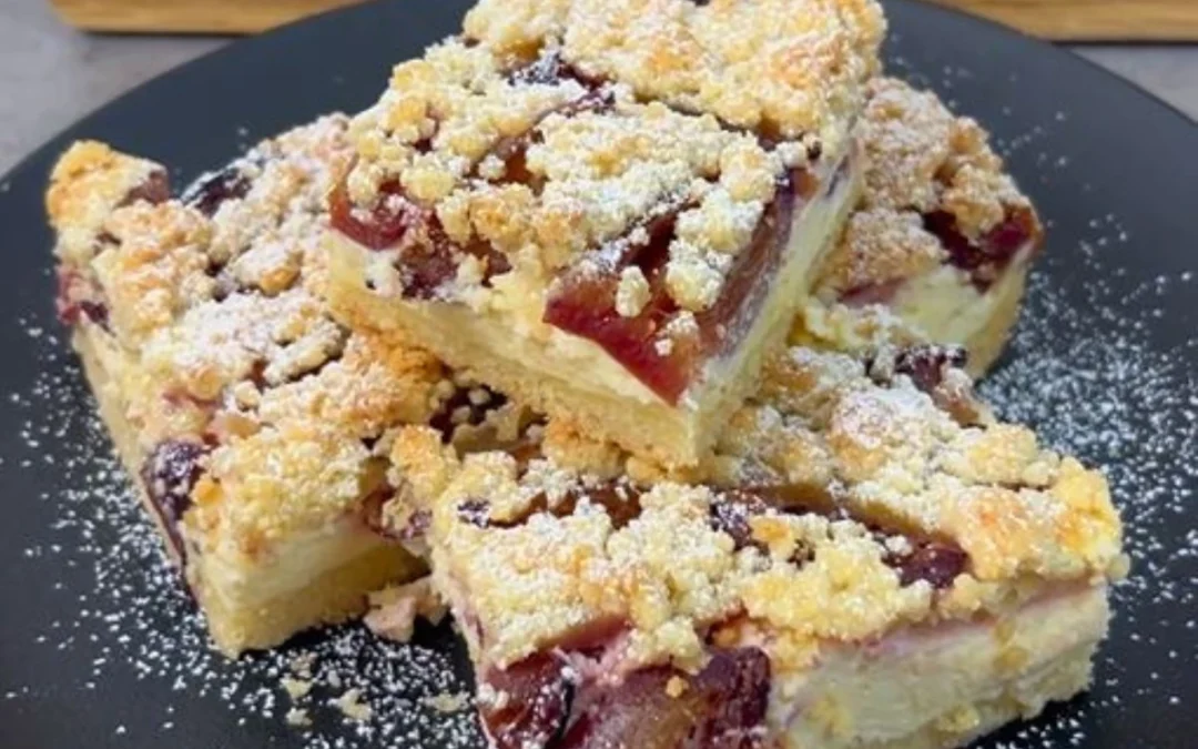 Zwetschgen Käsekuchen mit Streusel