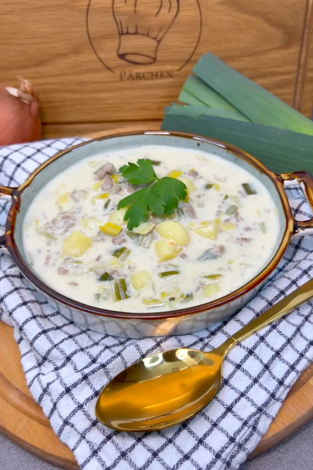 Schnelle Lauchsuppe