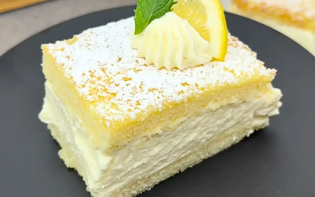 Zitronen Mascarpone Schnitte