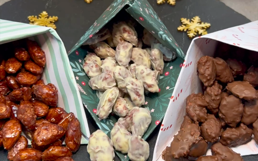 Gebrannte Mandeln mit Schokolade