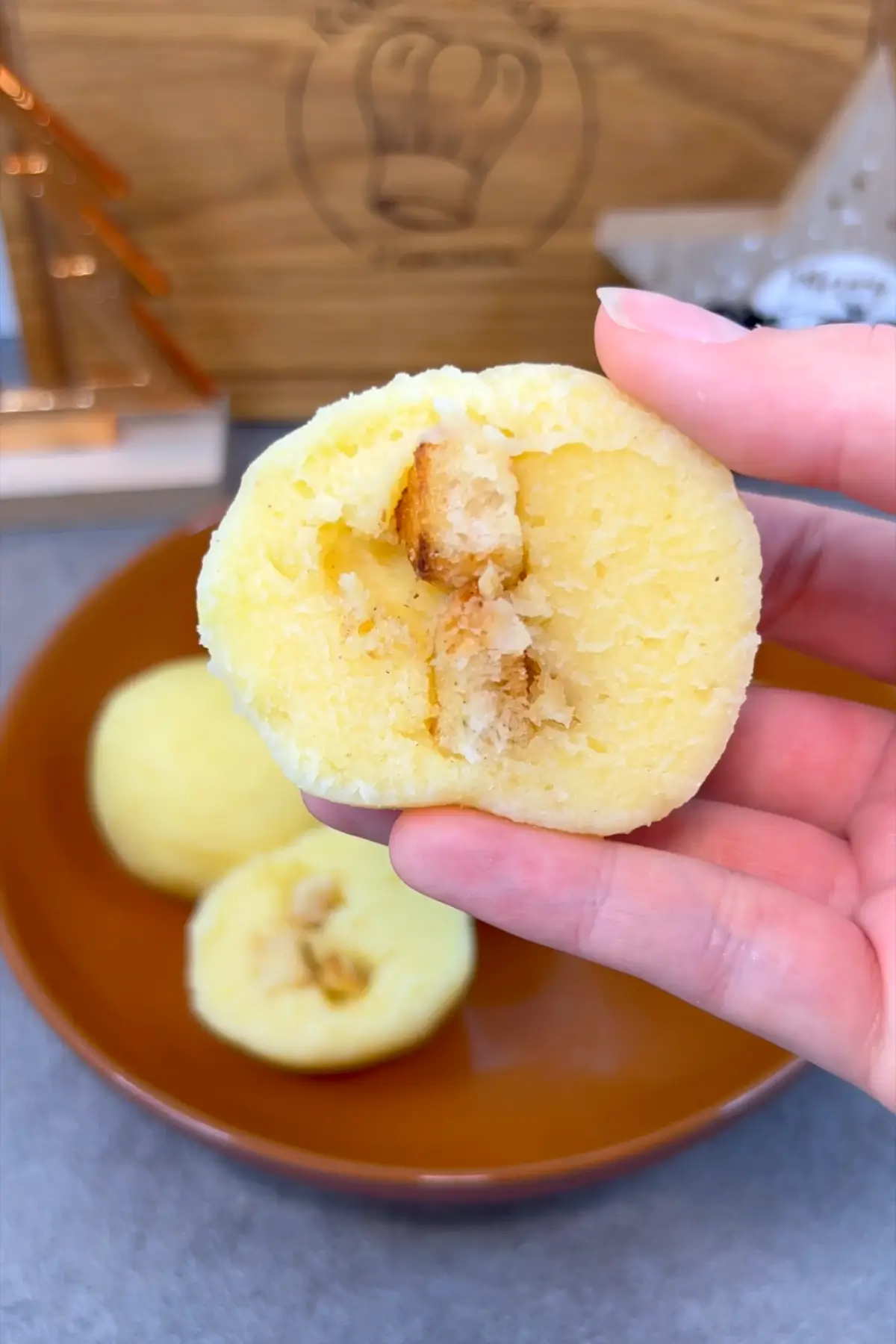 Kartoffelklöße mit Brotfüllung