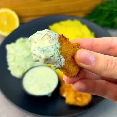 Fischstäbchen selber machen Remoulade