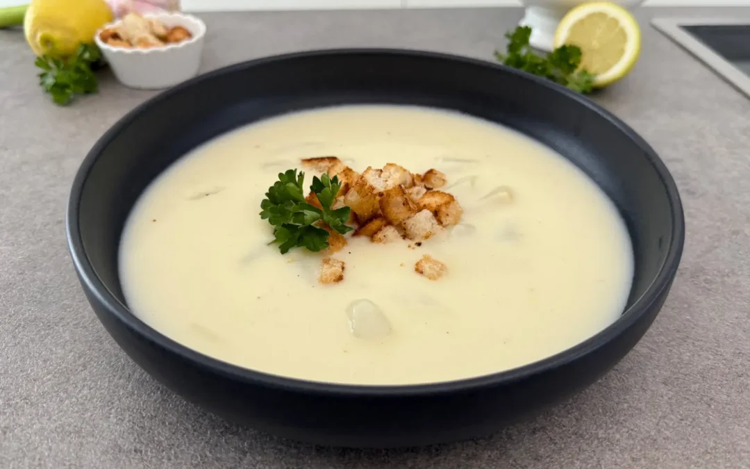 Spargelcremesuppe aus Schalen