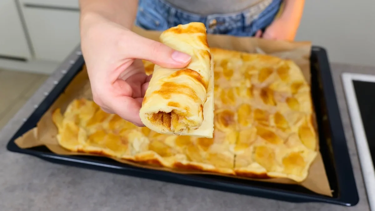 Schneller Apfel-Pfannkuchen aus dem Backofen